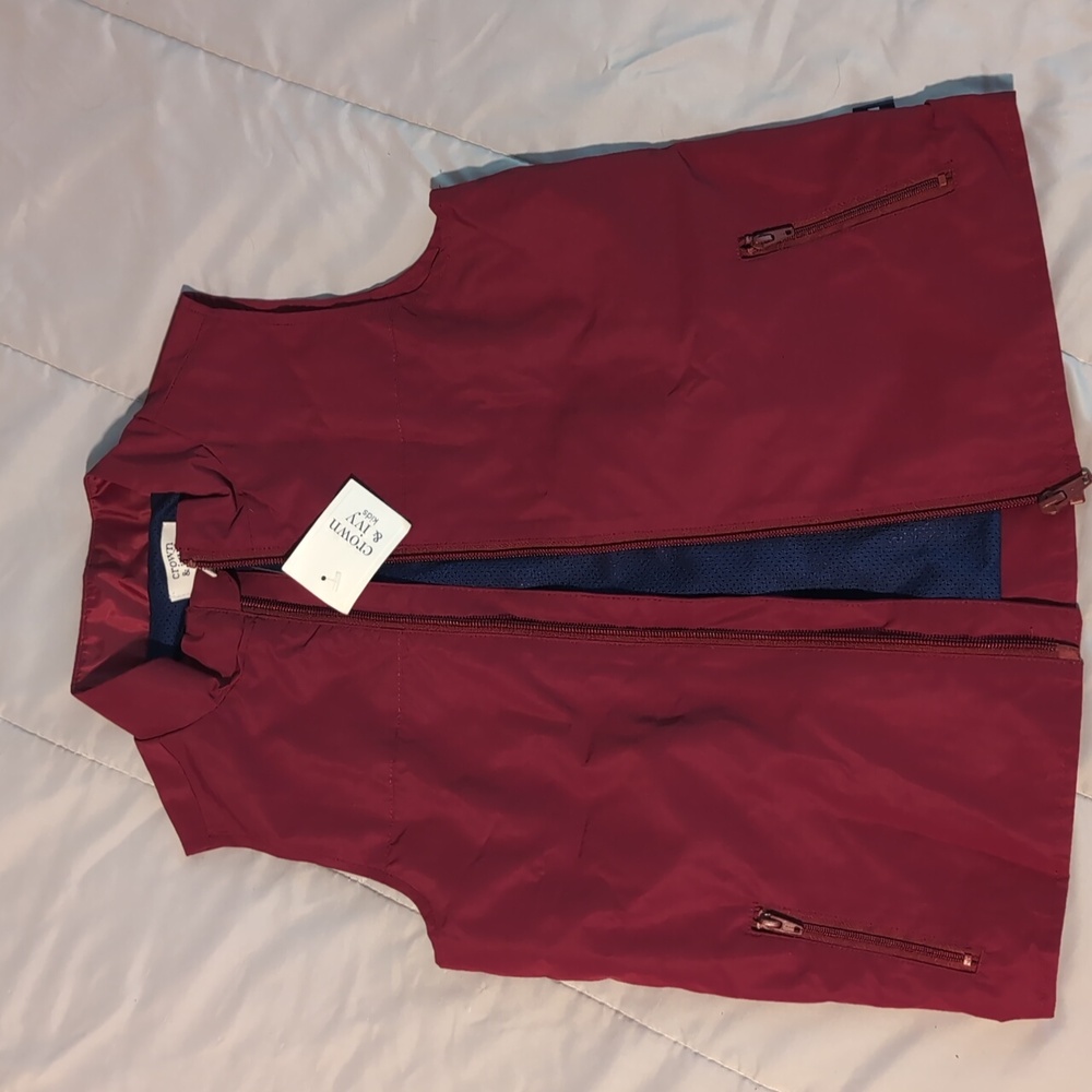 Crown and Ivy Boy Vest Size 7 NWT